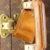 Louis Vuitton suitcase in monogram canvas and natural leather - Detail D3 thumbnail