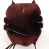 Lanvin shopping bag in purple leather - Detail D3 thumbnail