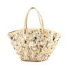 Dolce & Gabbana handbag in beige satin - 360 thumbnail