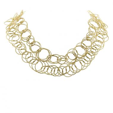 Buccellati Hawai long necklace in yellow gold