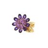 Van Cleef & Arpels Hawai half-articulated ring in yellow gold,  amethysts and sapphires - 00pp thumbnail