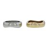 Cartier double ring in white gold and yellow gold - Detail D2 thumbnail