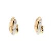 Cartier Trinity medium model earrings in yellow gold,  pink gold and white gold - 00pp thumbnail