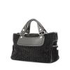 Celine Boogie handbag in black monogram suede and black leather - 00pp thumbnail