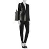 Louis Vuitton Lussac handbag in black epi leather - Detail D1 thumbnail