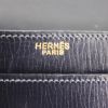Hermes handbag in blue box leather - Detail D3 thumbnail