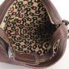 Gucci handbag in chocolate brown monogram leather - Detail D2 thumbnail