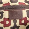 Gucci handbag in chocolate brown monogram leather - Detail D3 thumbnail