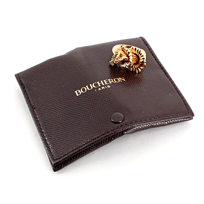 Anello Boucheron Exquises confidences in oro rosa e diamanti - Detail D2