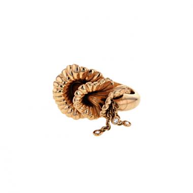 Anello Boucheron Exquises confidences in oro rosa e diamanti