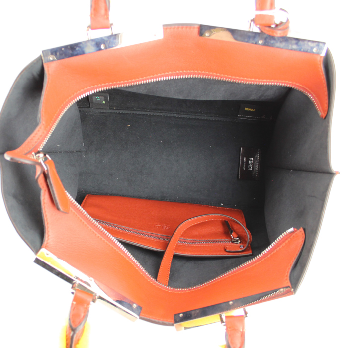 Borsa 3 Jours in pelle rosso mattone - Detail D3