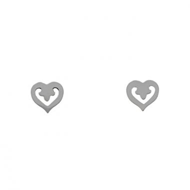 Paire de puces d'oreilles O.J. Perrin Légende petit modèle en or blanc