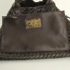 Bottega Veneta shopping bag in brown braided leather - Detail D2 thumbnail