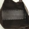 Bottega Veneta shopping bag in brown braided leather - Detail D3 thumbnail