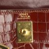Hermes Kelly 20 cm handbag in brown crocodile - Detail D4 thumbnail