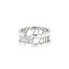 Tiffany & Co Atlas large model ring in white gold and diamonds - 00pp thumbnail
