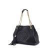 Gucci handbag in black grained leather - 00pp thumbnail