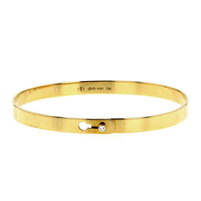 ▷dinh van Le Cube Diamant White Gold and diamonds bracelet | Joyería Marcos