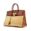 Hermes Birkin 35 cm handbag in vibrato leather and brown box leather - 00pp thumbnail
