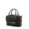 Tod's Luna handbag in black canvas and black patent leather - 00pp thumbnail
