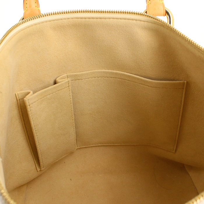 Borsa Louis Vuitton in tela a scacchi e pelle naturale - Detail D3