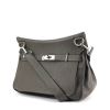 Hermes Jypsiere shoulder bag in grey leather - 00pp thumbnail