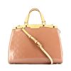 Louis Vuitton handbag in pink monogram patent leather and natural leather - 360 thumbnail