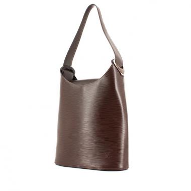 Borsa Louis Vuitton Verseau in pelle Epi marrone