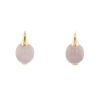 Pomellato Luna small model earrings in pink gold and quartz - 00pp thumbnail