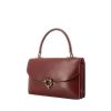 Hermes Cordeliere handbag in burgundy box leather - 00pp thumbnail