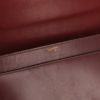 Bolso de mano Hermes Cordeliere en cuero box color burdeos - Detail D3 thumbnail