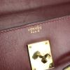 Hermes Kelly 32 cm handbag in burgundy box leather - Detail D3 thumbnail