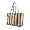 Fendi shopping bag in cream color and black paillette and black patent leather - 00pp thumbnail