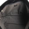 Shopping bag Fendi in paillettes color crema e nere righe e pelle verniciata nera - Detail D2 thumbnail