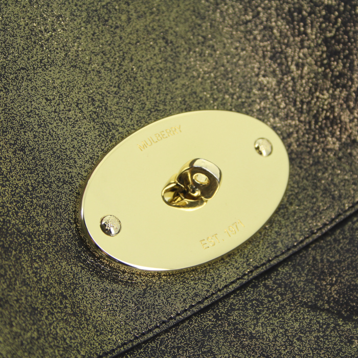 Borsa in pelle iridescente dorata - Detail D4