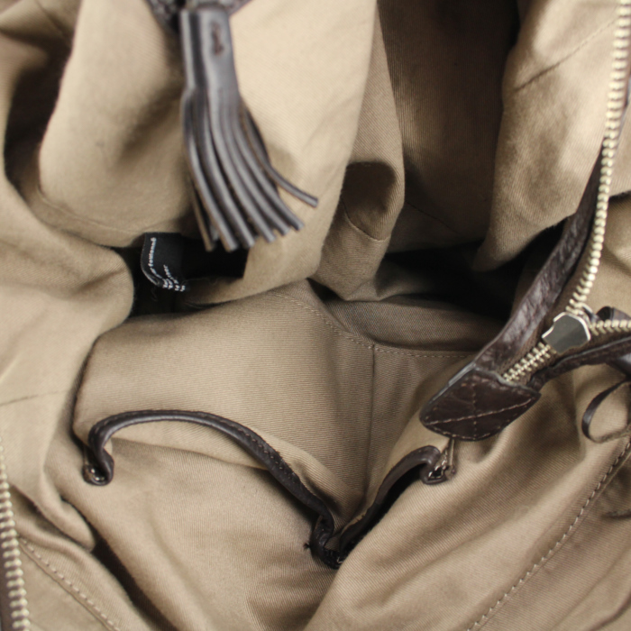 Borsa in pelle marrone - Detail D2