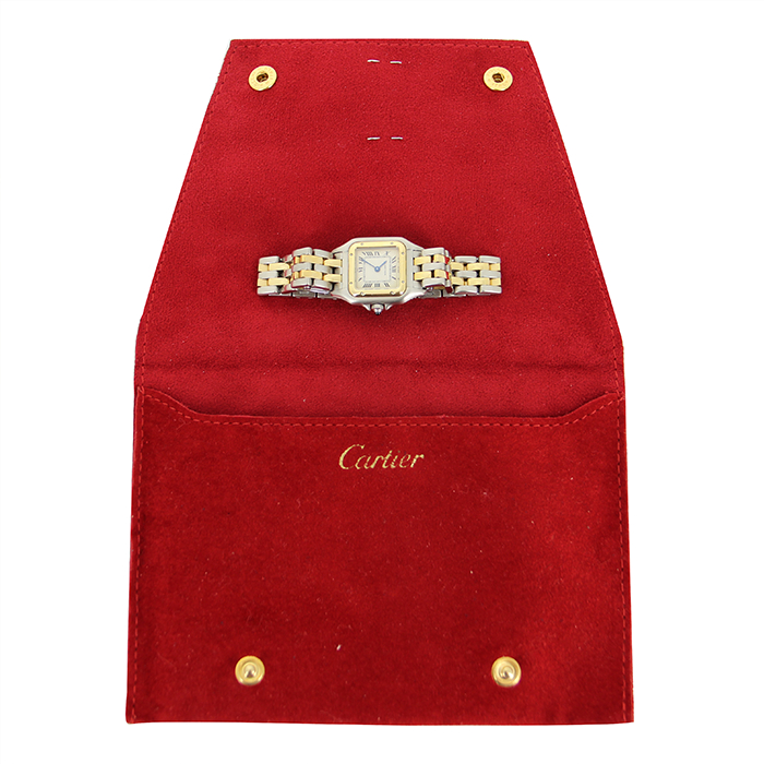 Cartier Panthère watch in gold and stainless steel Ref:  Panthère de Cartier Circa  1990 - Detail D2