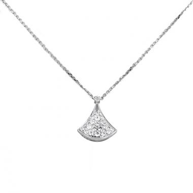 Bulgari Divas' Dream small model necklace in white gold and diamonds