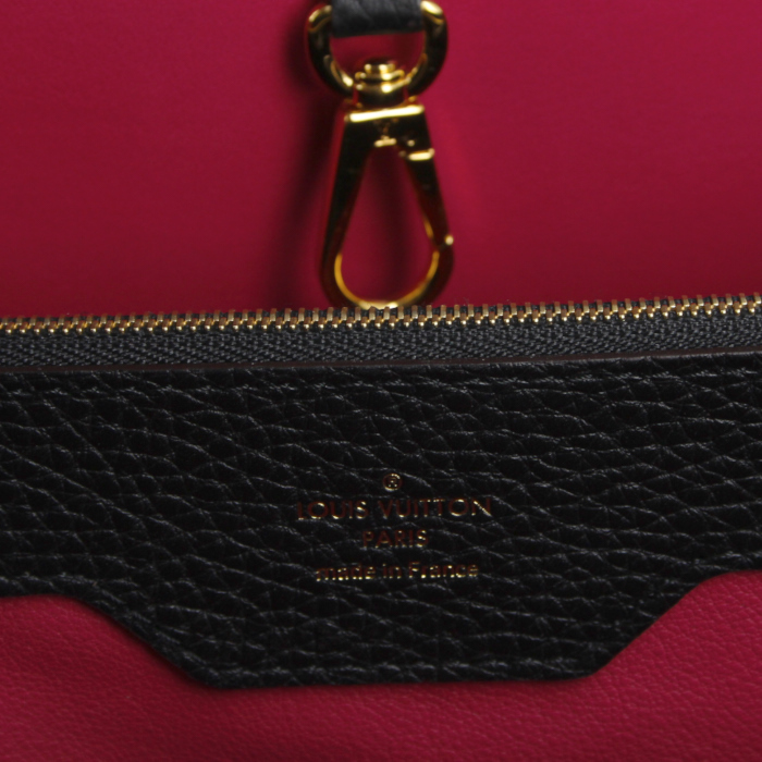 Borsa Capucines in pelle martellata nera - Detail D3