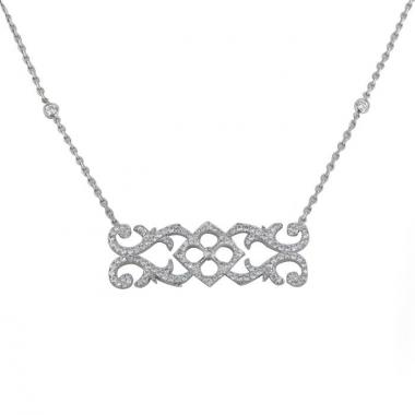 Collana Messika Etiquette Eden in oro bianco e diamanti