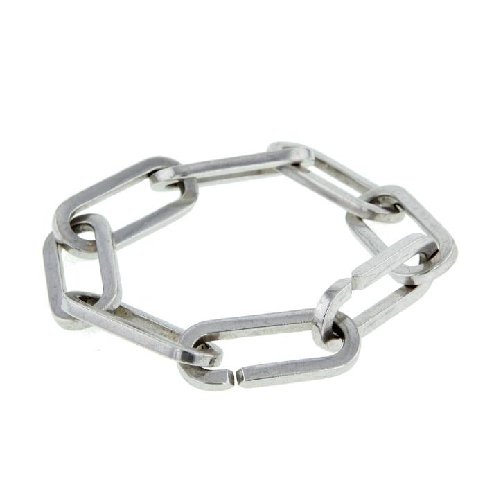 Bracciale Dinh Van Maillons taglia XL in argento