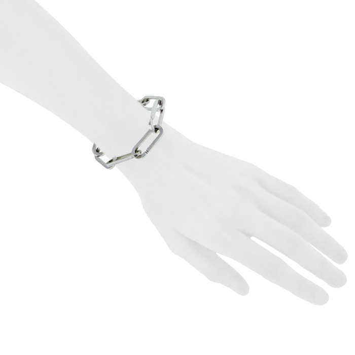 Bracelet Dinh Van Maillons taille XL en argent - Detail D1