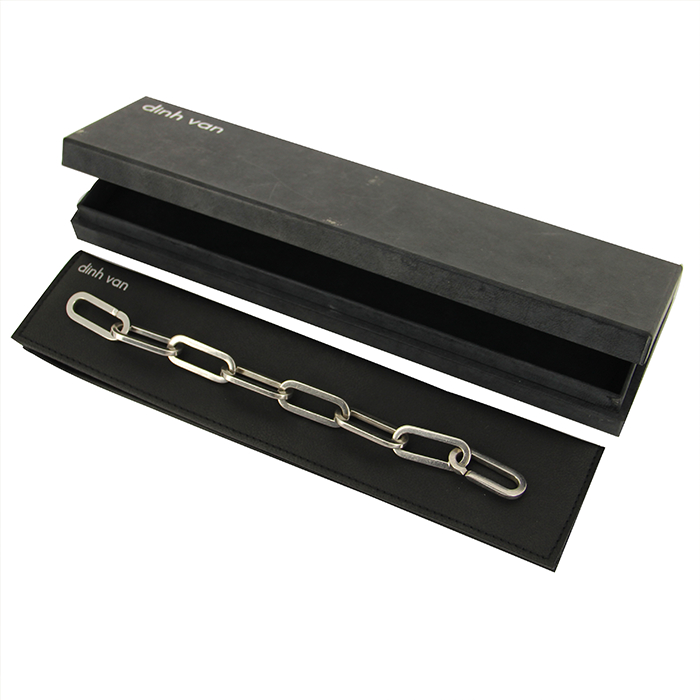 Brazalete Dinh Van Maillons talla XL en plata - Detail D2