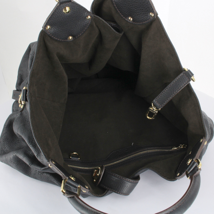 Bolso de mano Louis Vuitton en cuero negro - Detail D2