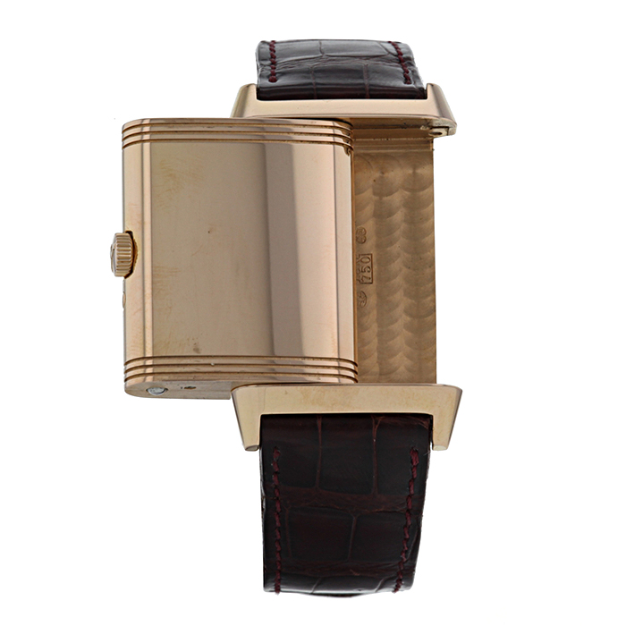 Montre Jaeger Lecoultre Reverso Calendrier en or rose Ref :  270236 Vers  2000
