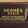 Bolsito de mano Hermes Jige en cuero box marrón oscuro - Detail D3 thumbnail