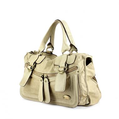 Bolso de mano Chloé en cuero color arena