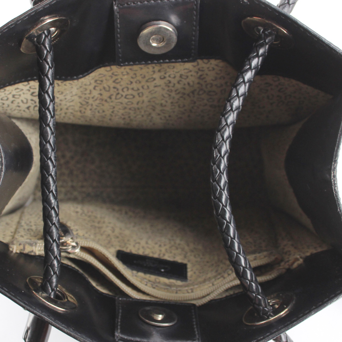 Cartier Panthère backpack in black leather - Detail D2