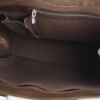 Louis Vuitton Kazbek shopping bag in brown taiga leather and brown leather - Detail D2 thumbnail
