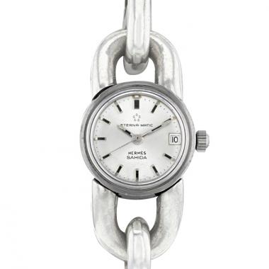 Hermes Chaîne D'ancre watch in silver Circa  1970
